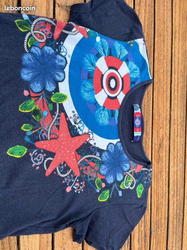 Robe Desigual Pour Fille - Taille 11/12 Ans - Multicolore - Très Bon État
