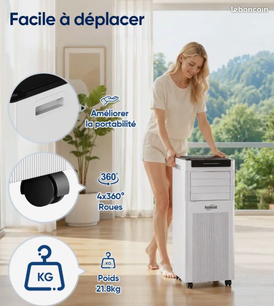 NEUVE SCELLEE GARANTIE 2 ANS Humhold HDPAC-09-PSA1 – Climatisation 9000 BTU (image 6)