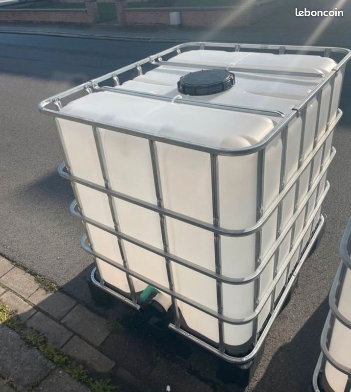 💧 Cuve IBC / GRV 1000 tonne à eau L – Récupérateur d’eau de pluie prêt à l’emploi 💧 (image 1)