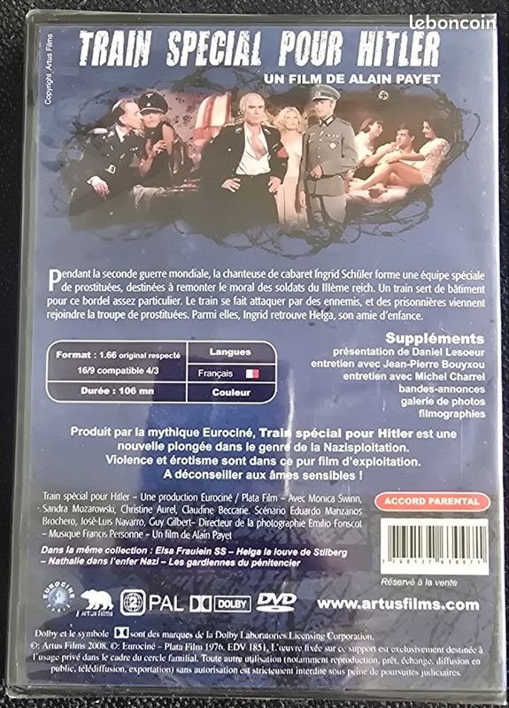 Train spécial pour Hitler - DVD Neuf sous blister - Artus Films (image 2)