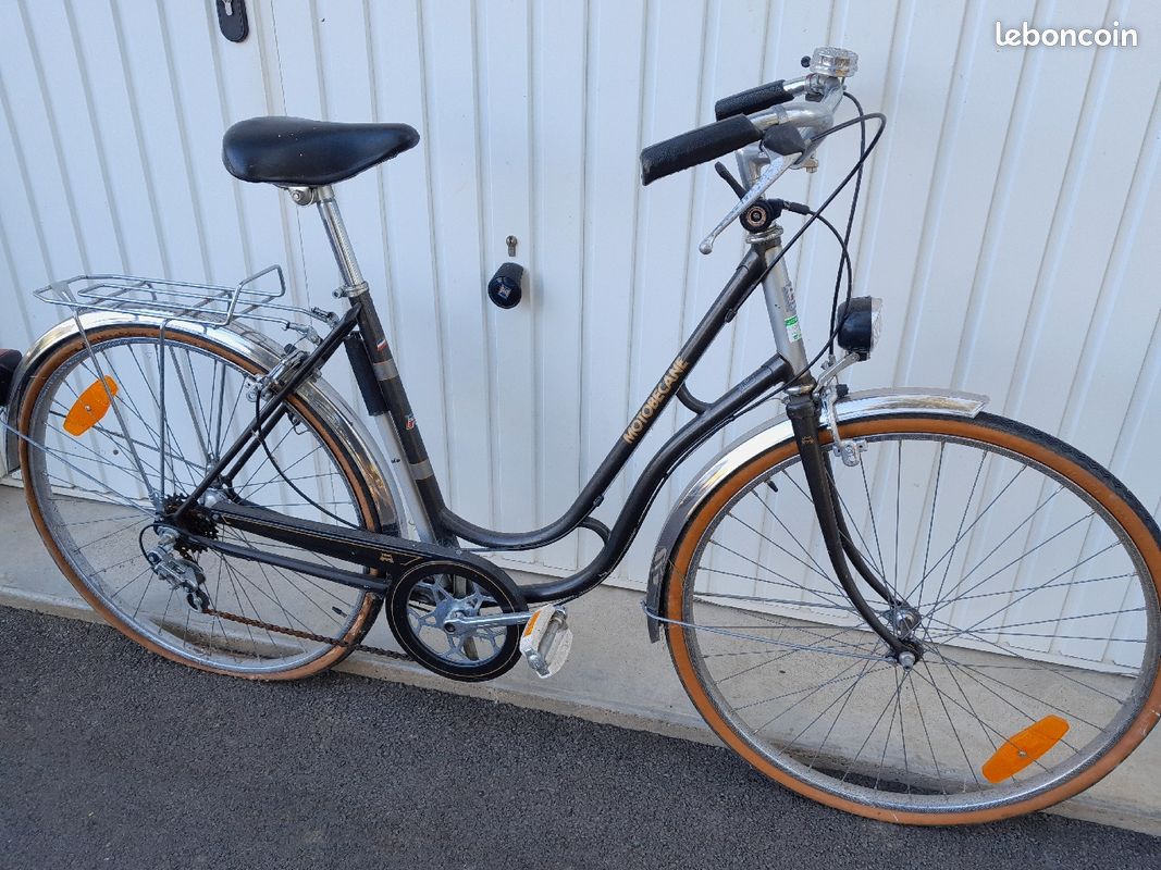 Vélo De Ville Vintage Motobécane - Cadre Acier Bleu 55cm - 5 Vitesses - État Exceptionnel