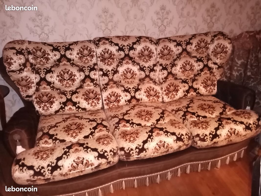 Fauteuil + canapé vintage (image 2)