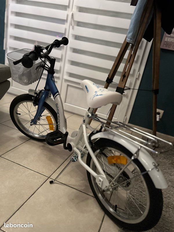 Velo Fille 7 Ans Et Plus LNRLZYLS Vélo Pour Enfant De 16 Pouces Avec Frein à Disque Velo Enfant 8 Ans