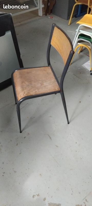 Chaises d'écoliers vintage Mullca 510 (image 2)