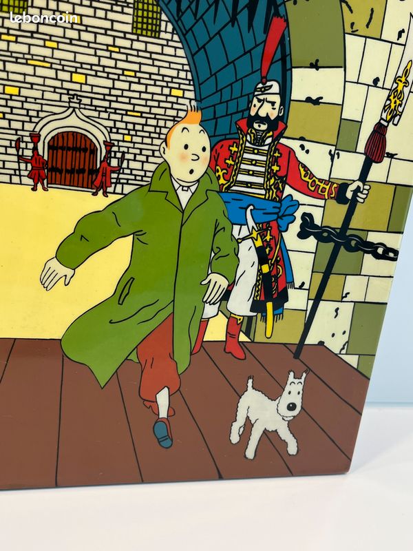 Décoration Murale En Bois Rastapopoulos De Tintin - Figurine Faite Main, Neuve, Thème Publicité