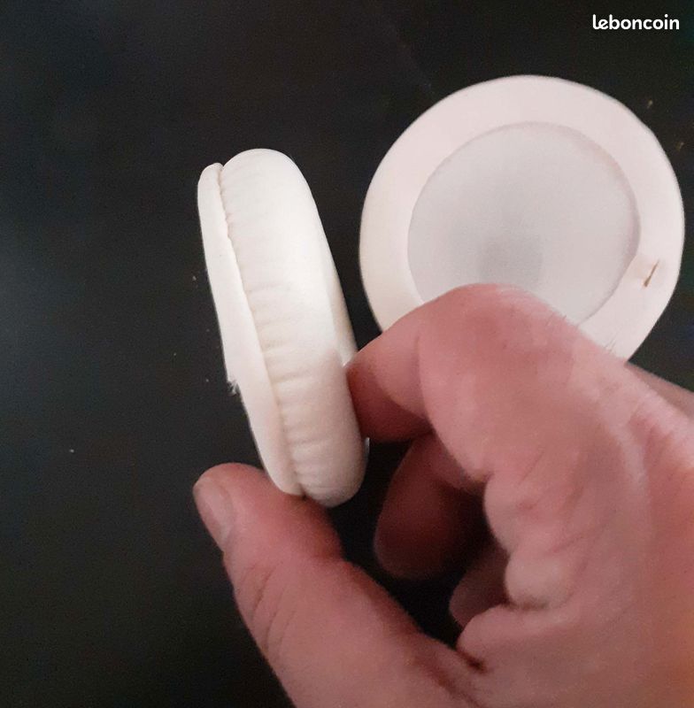 Coussinets En Mousse Mémoire Pour Casque Audio - Confort Et Isolation Sonore - Taille Réglable 45-110 Mm - Blanc