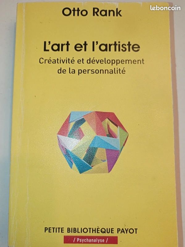 NEUF livre l'art et l'artiste Otto Rank (image 1)