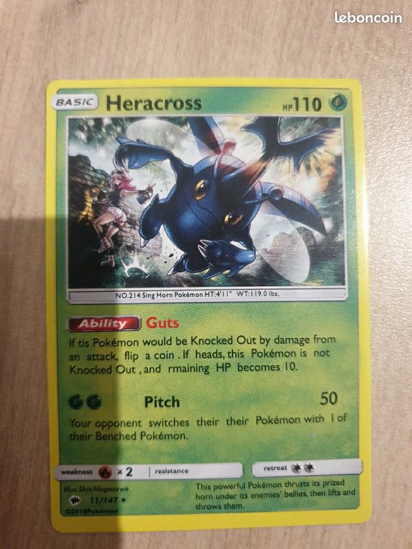 basic heracross pokemon card value Heracross EX (RR) {G} <004/096> [XY3] – 晴れる屋2