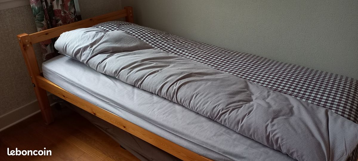 Vends lit 90cm x 190 cm (image 1)