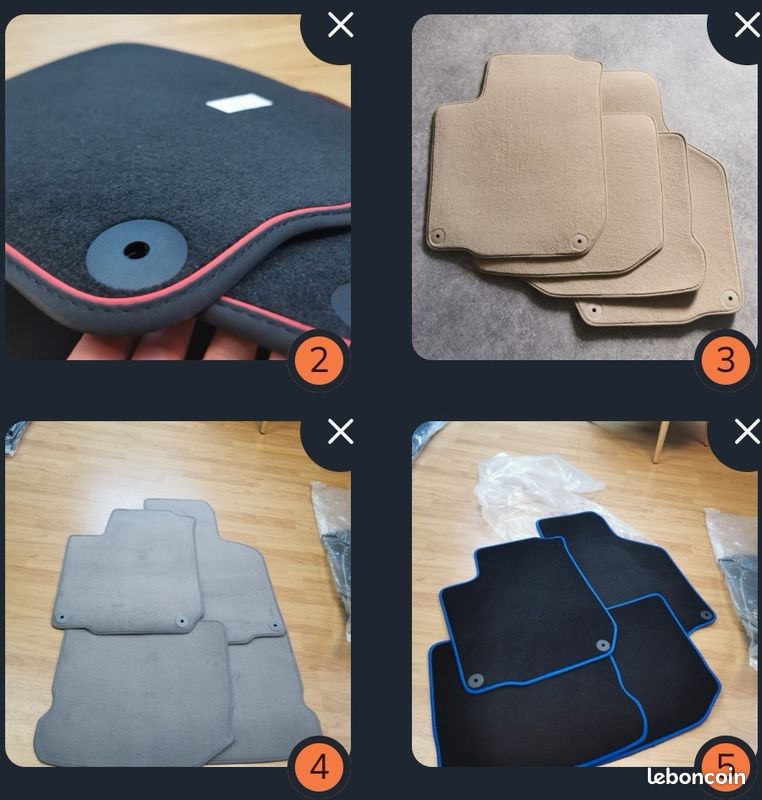 Tapis De Sol Feutre Pour VW Bora I (1998-2005) - Noir, Avant/arrière, Sur Mesure Mossa