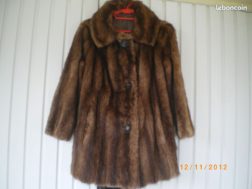 Veste fourrure lapin (image 1)