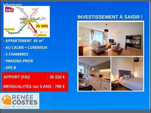 Appartement 4 pièces 85 m² · à Langon · 85 m² · 35 225 €
