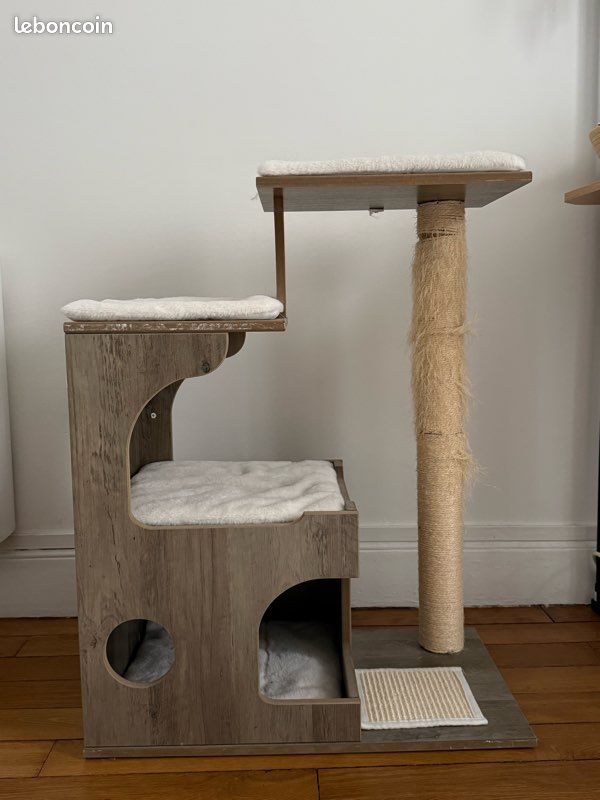 Arbre à chat design bois & sisal (image 1)