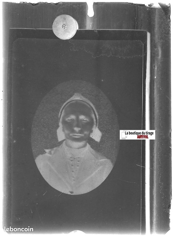 Plaque verre photo ancienne positif noir et blanc 6x9 cm Cévennes montagne 0609648 - Collection