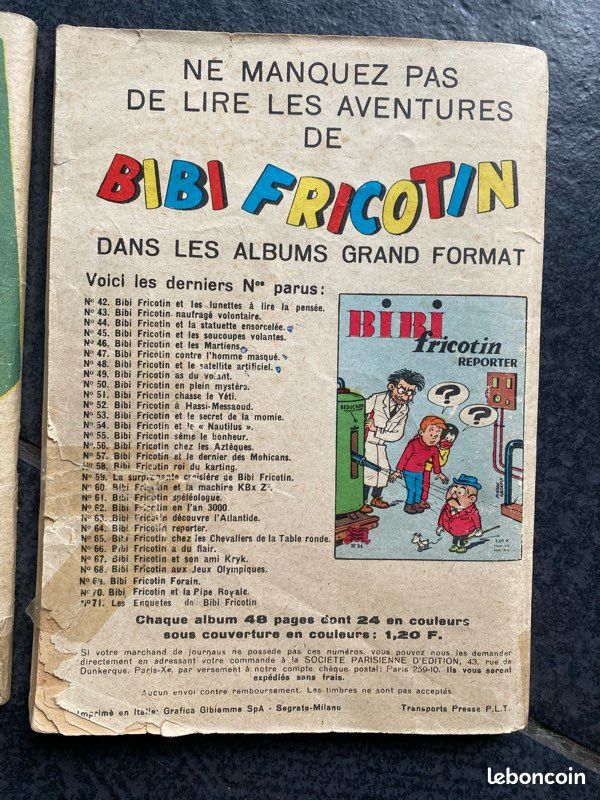 Bibi fricotin Pierre Lacroix poche petit format au choix SPE (pieds nickelés, Aggie, Lili, Charlot) (image 9)
