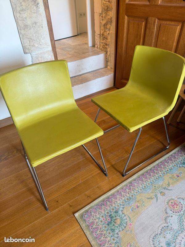 Chaises de salle à manger en cuir (image 1)