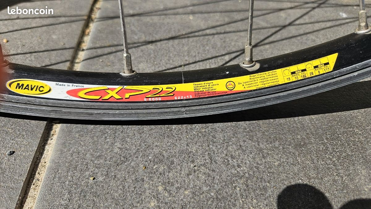 Paire De Roues Shimano 105 / Mavic CXP 22 – Noir, Occasion