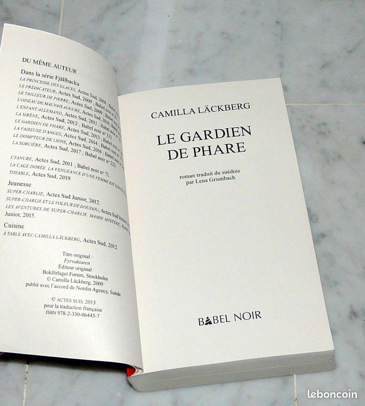 Livre –Le gardien de phare - Camilla Läckberg – Format poche (image 2)