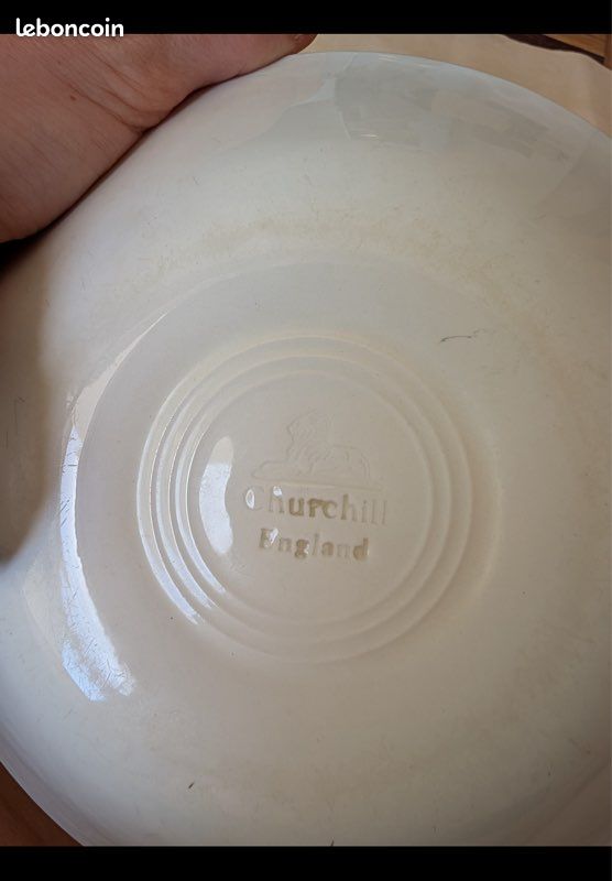 Assiette anglaise en porcelaine (image 2)