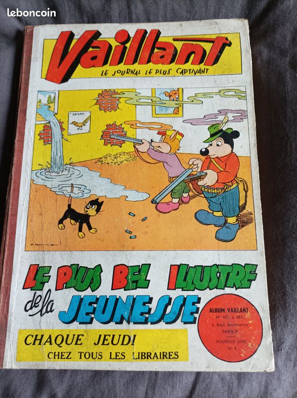 VAILLANT 8 671 à 682 PIF Arnal Arthur fantôme Cézard pension Radicelle pionniers de l'espérance recueil reliure album (image 1)