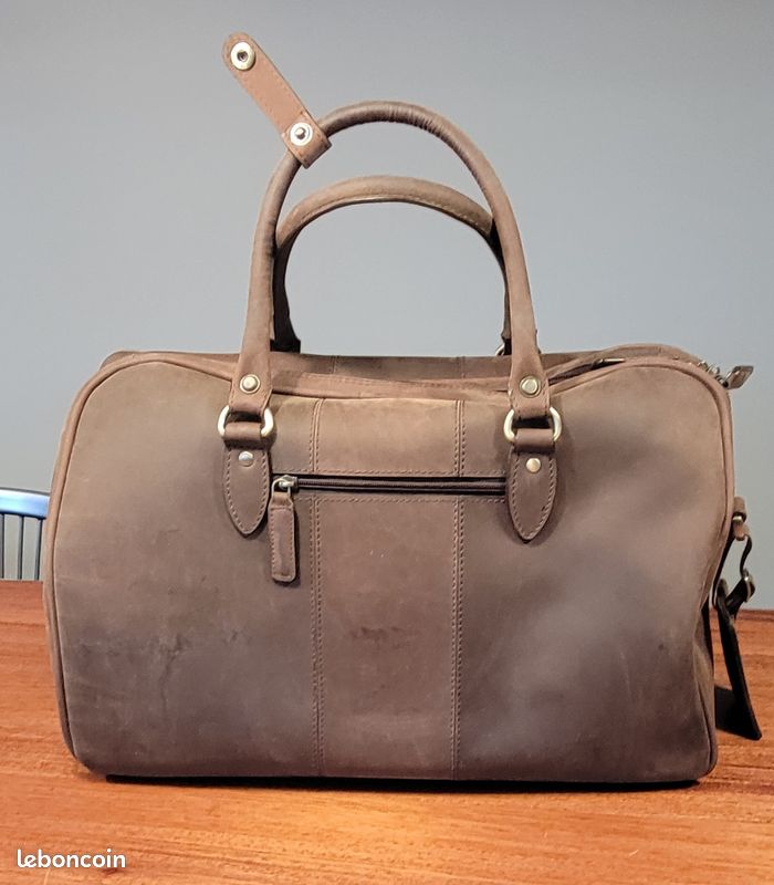 Sac De Voyage En Cuir – Neuf – Marque Amazon – Style Classique