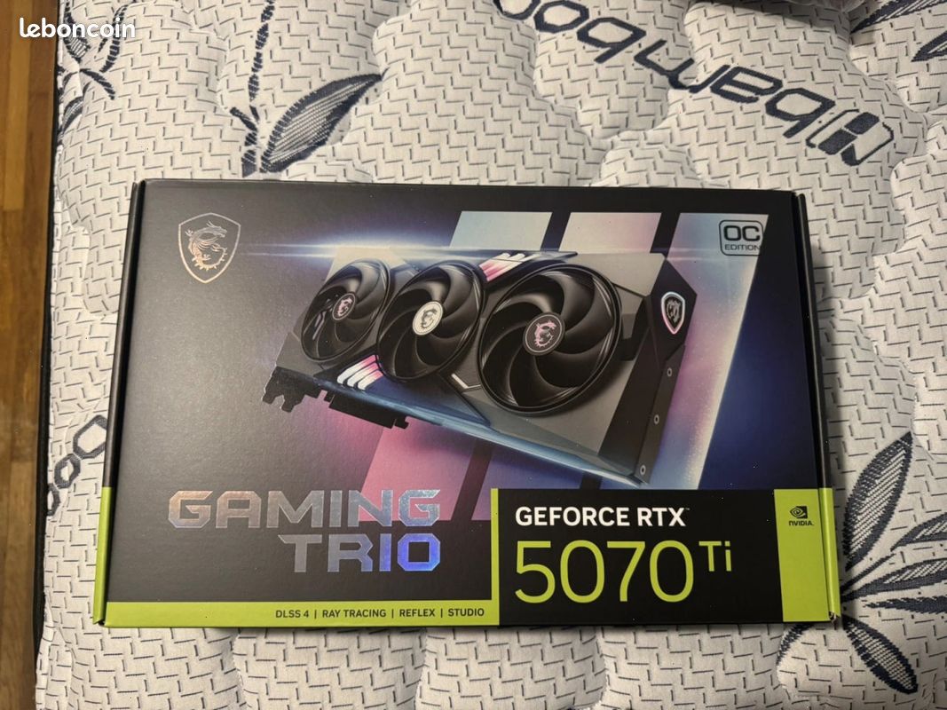 MSI NVIDIA GeForce RTX 5070 Ti 16G GAMING TRIO OC, PCI Express 5.0 - Accessoires informatique