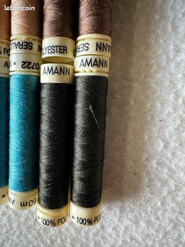 Lot de 100 boîtes (x10 bobines ) fils polyester (image 12)