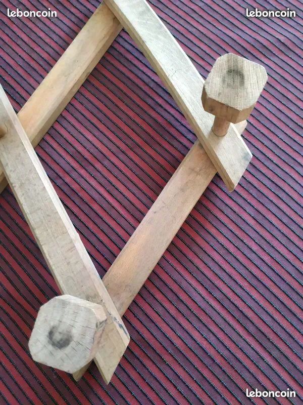 Porte-manteau mural extensible en bois Vintage (image 10)