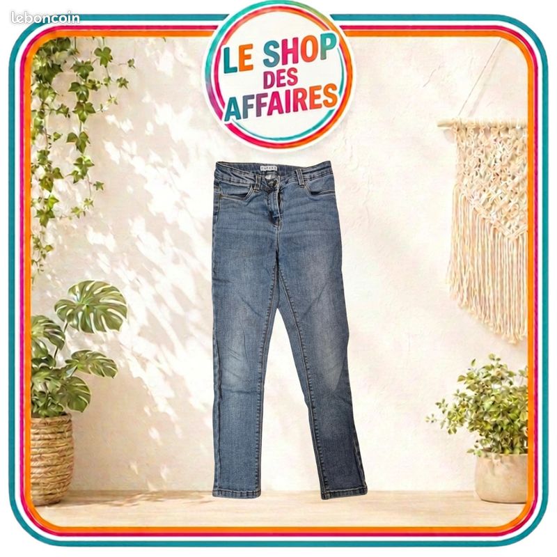 Jean Creeks enfant – Bleu délavé – Coupe slim – 10 ans (image 2)
