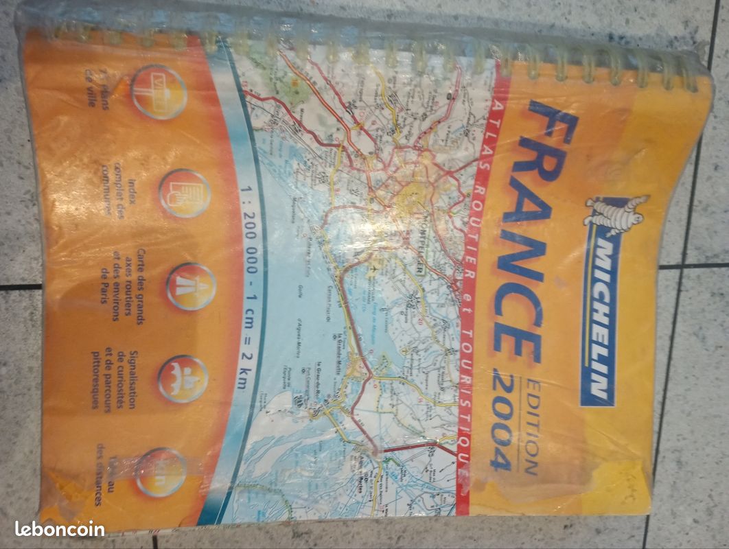 Carte Routière Ancienne Michelin N°21 – Années 1920 – Dijon-Besançon