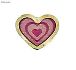 Bo coeur or jaune 9k rose vis (image 1)