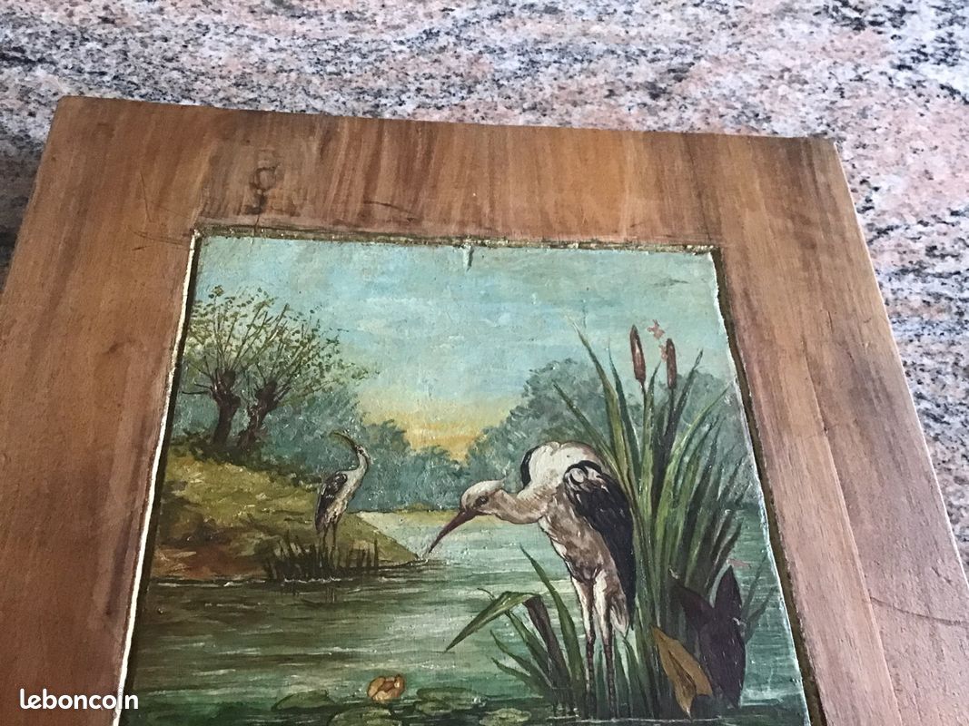 Peinture ancienne sur bois (image 3)