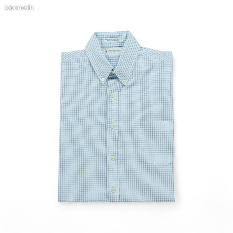 Yves Saint-Laurent Chemise classique Homme Taille M à carreaux