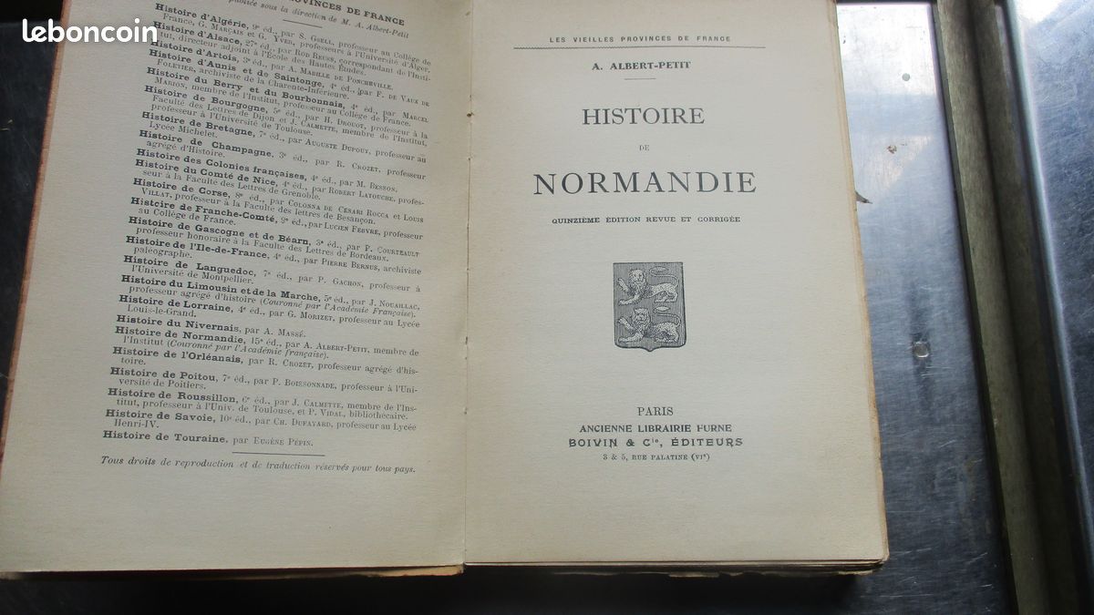 Histoire de Normandie,Albert PETIT .Boivin,1911? (image 2)