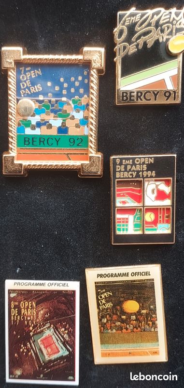 Lot pin's collection Tennis Open de France Arthus Bertrand vintage (image 2)