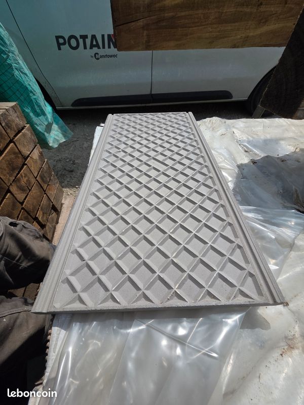 Couvertines grès cérame anthracite 30 × 60 cm avec gouttes d’eau (image 3)