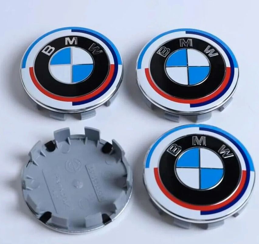 4X Centres Roue BMW Edition 50E Anniversaire 68mm Cache Moyeu Jante Auto  Clipser Tunning Auto Anniversary - Équipement auto