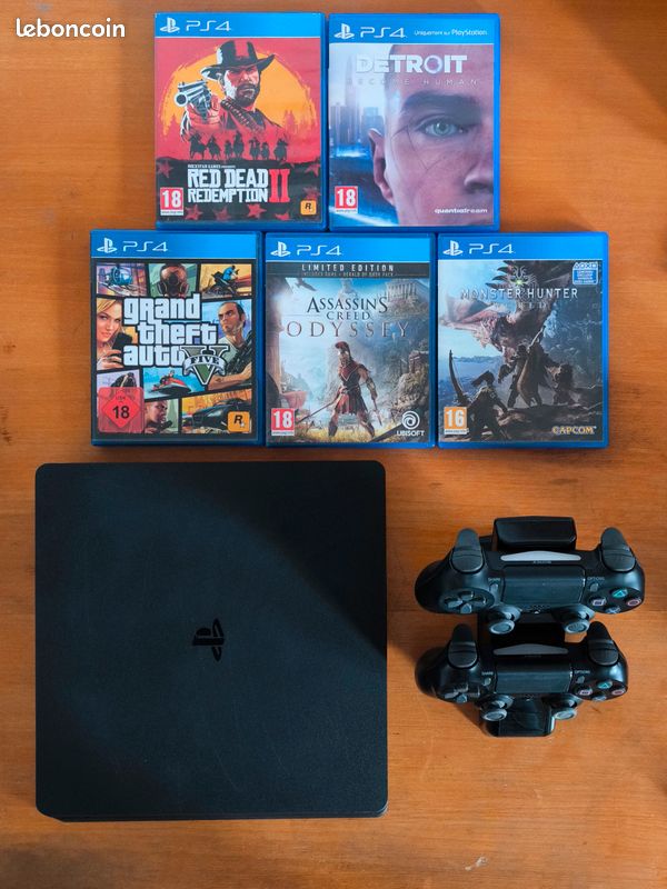 PS4 Slim 500GB 2 Manettes | Gaming à Ksar el-Kebir