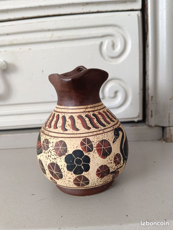 Réplique artisanale d'une cruche à vin grecque antique (image 2)