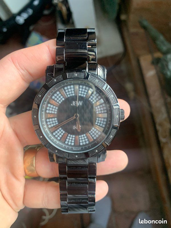 Imposante montre neuve 50mm diamètre avec vrais diamants (image 1)