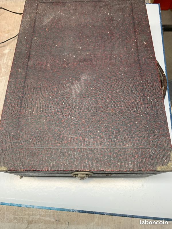 ancien gramophone Pathé diamond- phono valise bleue - | France