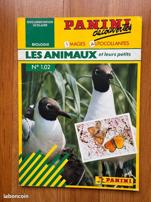 Album Panini Decouverte Les Animaux et leurs petits vintage 1990 collection biologie (image 1)