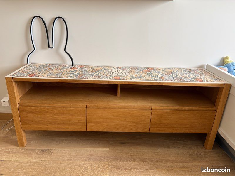 Meuble TV chêne 160cm ADELITA La redoute (image 6)