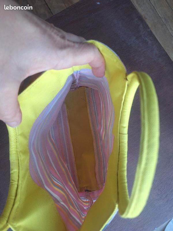 đđ Petit sac Ă main fille rayĂ© rose, jaune, bleu et blanc â TrĂšs joli (image 2)