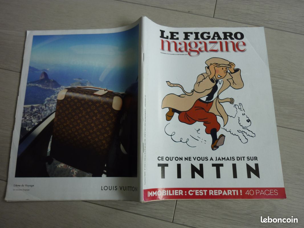 BD TINTIN rare Figaro Magazine , top (image 2)