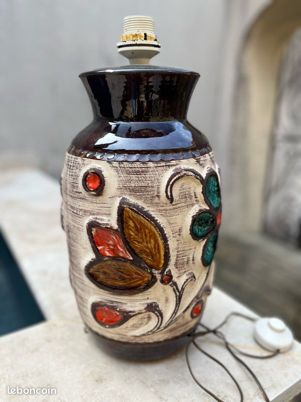 GRAND PIED DE Lampe Ceramique Germany 1950's EUR 120,00 - FR