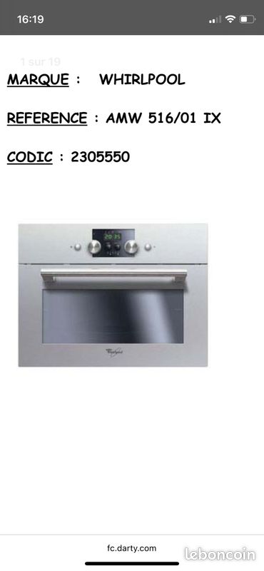 Four combiné encastrable whirlpool (image 4)