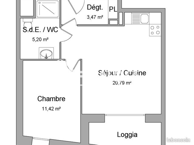 Appartement 2 pièces 40 m² · à Wattrelos · 40 m² · 615 €