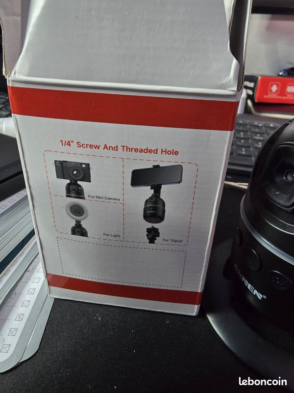 Support Trépied Smartphone Motorisé P03 – Suivi Automatique Visage 360° – Vlogging / TikTok / YouTube - Photo, Audio & Vidéo