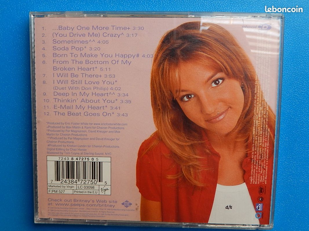 Cd - britney spears / baby one more time (image 2)